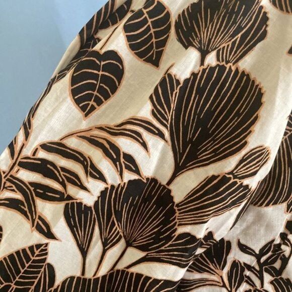 NWT Leaf Motif Travel Blouse by Ann Taylor, Suze XS - Picture 10 of 10